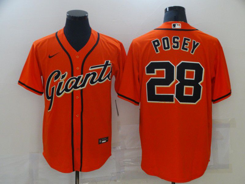 Men San Francisco Giants #28 Posey Orange Game Nike 2021 MLB Jersey->los angeles angels->MLB Jersey